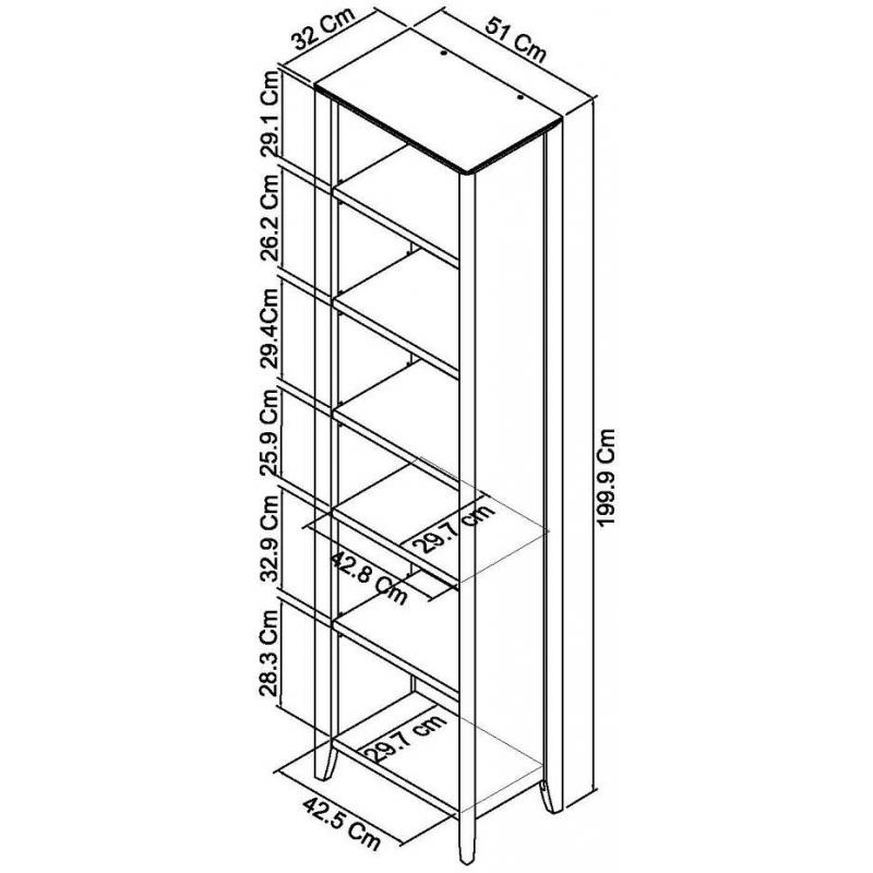 Alesund Oak Bookcase